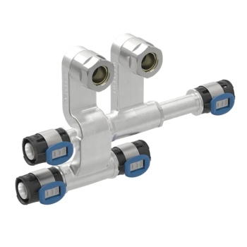61944022100 Geberit FlowFit Plint Kruisstuk 16x15x16 (messing, pers x knel)