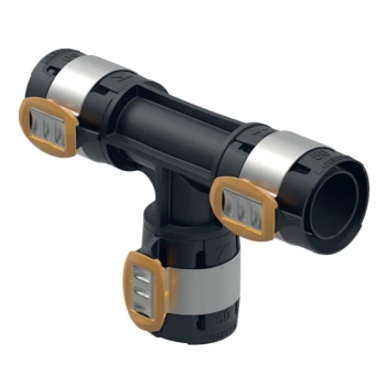 62008700100 Geberit FlowFit T-stuk 75mm (PPSU, 3x pers)