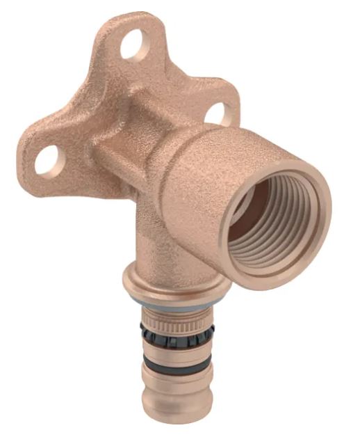 Mepla brons enkele muurplaat H36mm